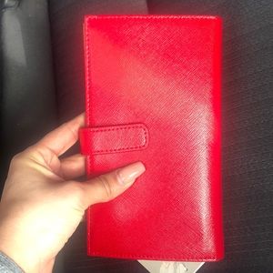 *SOLD* Nordstrom Lauren Bifold leather red wallet